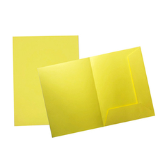 Carpeta 2 solapas cartulina A4 Amarillo - comprar online