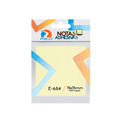 Notas adhesivas amarillas 75 x 75 mm