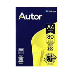 Resma A4 80 gr Autor Amarillo 250h - comprar online