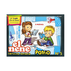 Block cartulinas fsia El Nene Patrio