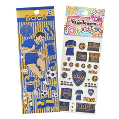 Stickers brillosos Boca