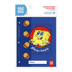 Carátulas PPR Escolar x6 Bob Esponja - comprar online