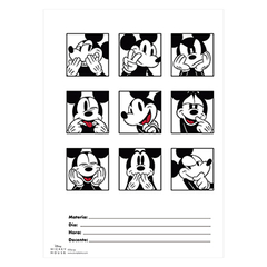 Carátulas A4 Mooving Mickey Mouse - Simple