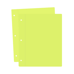 Carpeta escolar tapas Nº 3 VERDE LIMON