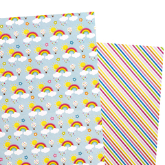 Cartulina fantasía Arcoiris - Simple