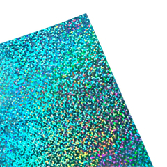 Cartulina hologlitter Celeste