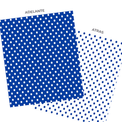 Cartulina lunares Azul - comprar online