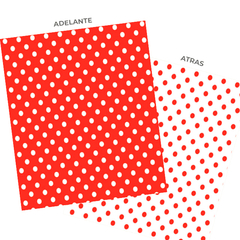 Cartulina lunares Rojo - comprar online