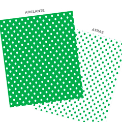 Cartulina lunares Verde Oscuro - comprar online