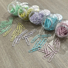 Clips forrados 50 mm Sifap celeste pastel - tienda online
