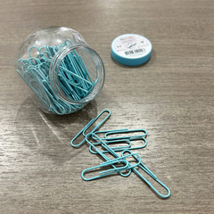 Clips forrados 50 mm Sifap celeste pastel - comprar online