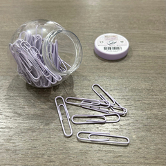 Clips forrados 50 mm Sifap lila pastel - comprar online
