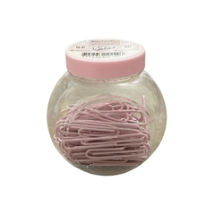 Clips forrados 50 mm Sifap rosa pastel