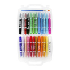 Crayones gel Ezco 3 en 1 valija x24 - comprar online