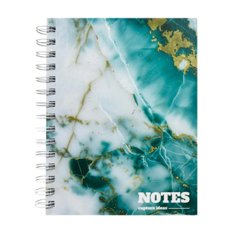 Cuad c/esp rayado TD A5 Mármol Verde - comprar online