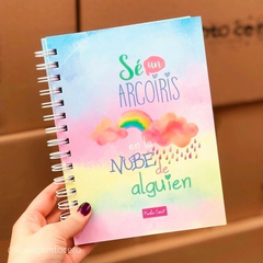 Cuad c/esp liso A5 Punto Cero Arcoiris - Simple