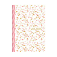 Libreta rayada A5 Ma. Antonieta estrellas blanco