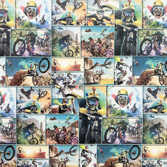 Papel p/forrar fantasía Bikes - comprar online