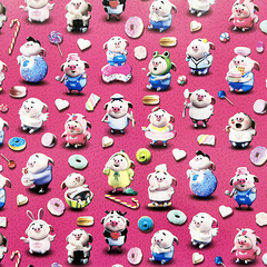 Papel p/forrar fantasía Chanchitos - comprar online