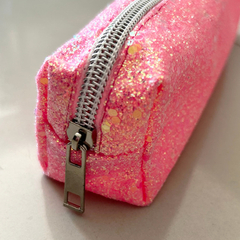Cartuchera glitter Rosa - Simple