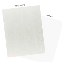 Goma eva glitter BLANCO - Simple