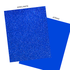 Goma eva glitter AZUL en internet