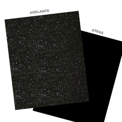 Goma eva glitter NEGRO - Simple