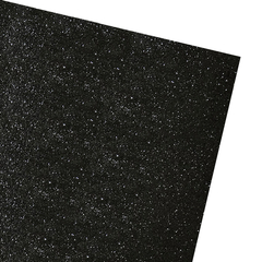 Goma eva glitter NEGRO