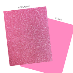 Goma eva glitter ROSA en internet