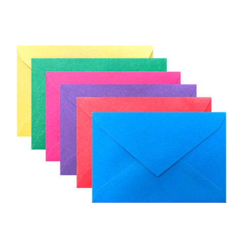 Sobre de color 12.5 x 19 cm