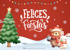 Tarjeta de Navidad 6 x 8