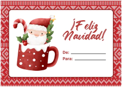 Tarjeta de Navidad 6 x 8 - Simple