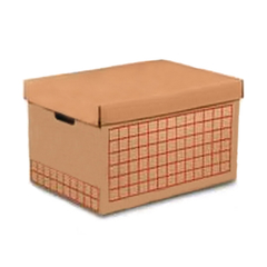 Caja de archivo cartón c/tapa