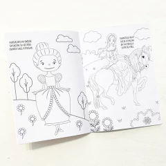 Libro p/pintar c/gemas Lado B Princesas - tienda online