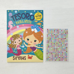 Libro p/pintar c/gemas Lado B Sirenas en internet