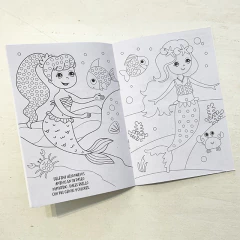 Libro p/pintar c/gemas Lado B Sirenas - tienda online