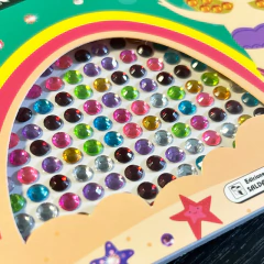 Libro p/pintar c/gemas Saldaña Sirenas en internet