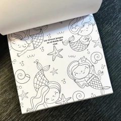 Libro p/pintar c/gemas Saldaña Sirenas - tienda online