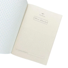Libreta rayada A5 Ma. Antonieta corazones blanco - comprar online