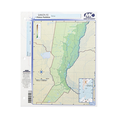 Mapa Nº 3 físico-político Santa Fe - comprar online