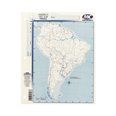Mapa Nº 3 político América del Sur - comprar online
