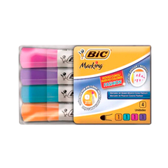 Pack x4 marc p/pizarra BIC fashion