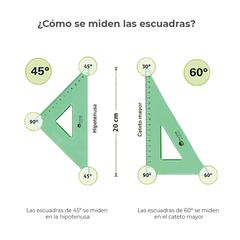 Escuadra 60º Pizzini 25 cm - comprar online