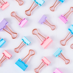 Aprietapapeles binder MAW pastel rosé x6 - comprar online