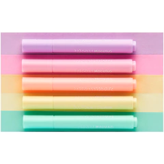 Resaltadores Mooving pastel x5 - comprar online
