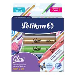Resaltadores Pelikan Glow x6