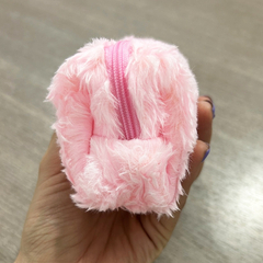 Cartuchera c/pelos rosa - tienda online