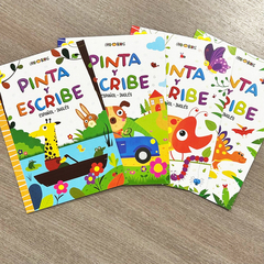 Pinta y escribe Español-Inglés Amarillo - comprar online