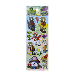 Stickers brillosos Plants vs Zombies - comprar online