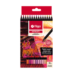 Lápices Filgo Supersoft cálidos x15